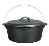 Кастрюля подвесная LARA LR02-710 /чугун, 25*10см, 3,5л, крышка, литые ручки
